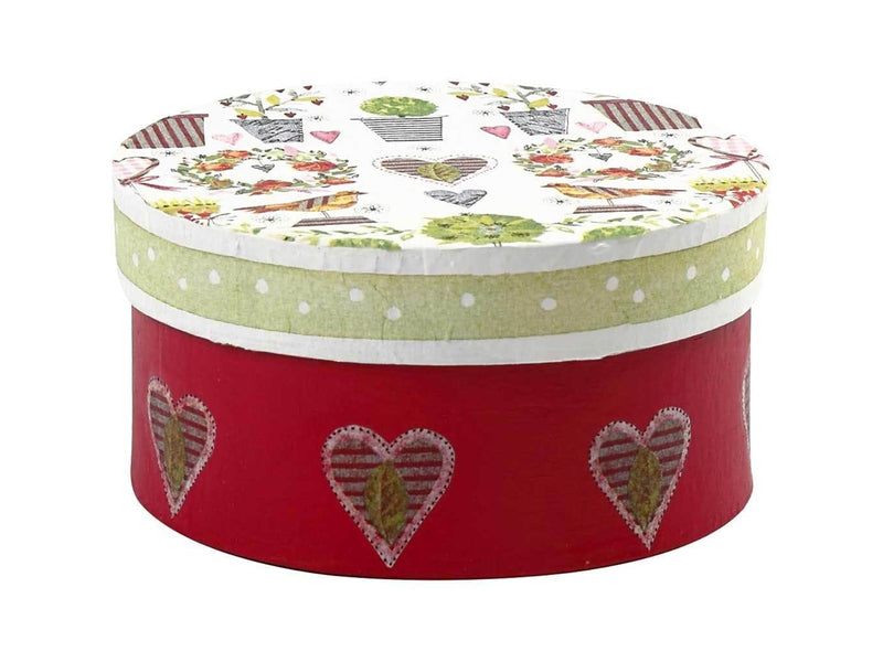 Creativ Company Round Boxes Papier-mache 3pcs.