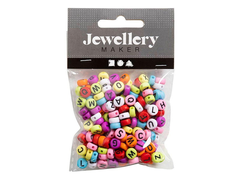 Creativ Company Round Letter Beads Various Colors 25 grams