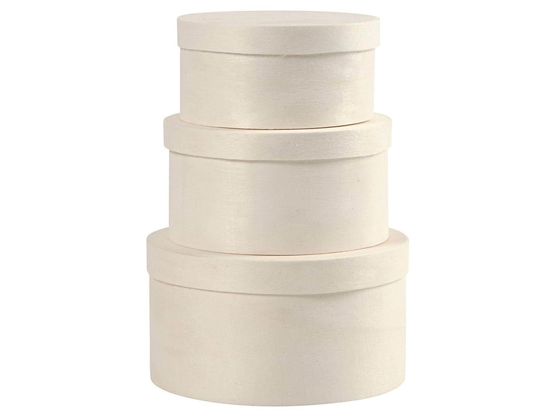 Creativ Company Round Veneer Box 3pcs.