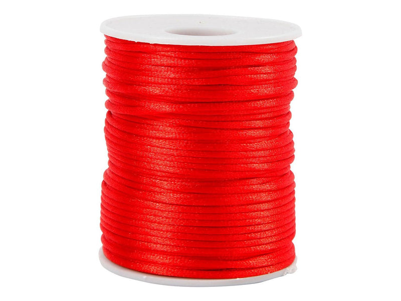 Creativ Company - Satin cord red 50m