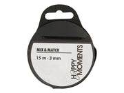 Creativ Company - Satin ribbon Black 15m