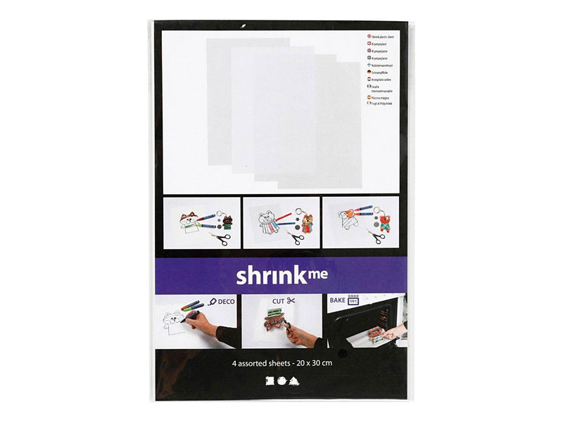 Creativ Company - Sheets Shrink Film Various 20x30 4 pcs.