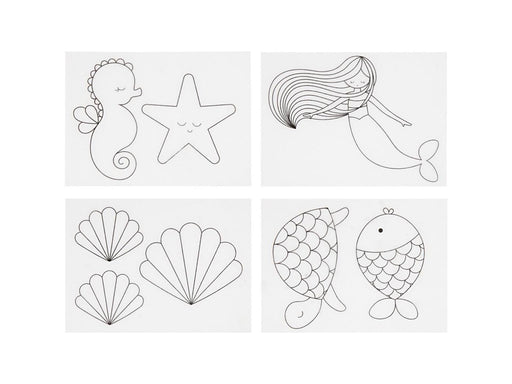 Creativ Company Sheets of Shrink Film with Mermaid Motifs 4 pcs.