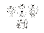 Creativ Company - Sheets of Shrink Film with Pirate Motifs 10 pcs.