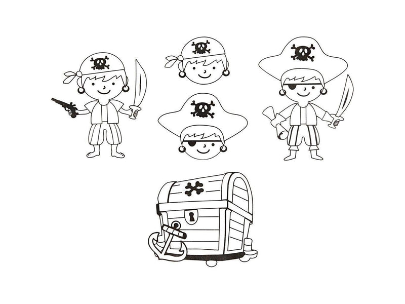Creativ Company - Sheets of Shrink Film with Pirate Motifs 10 pcs.