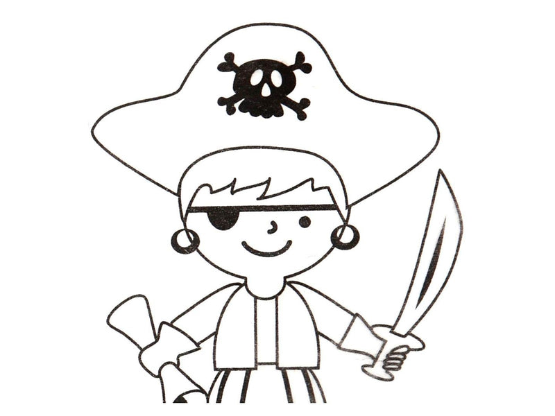 Creativ Company - Sheets of Shrink Film with Pirate Motifs 10 pcs.