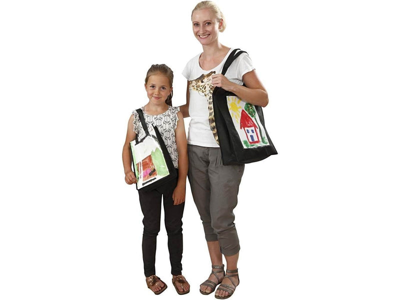 Creativ Company Shoulder Bag with Plastic Front Black