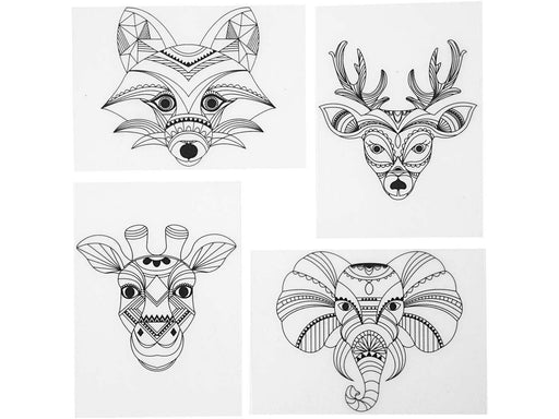 Creativ Company - Shrink Film Sheets with Wild Animal Motifs 4 pcs.