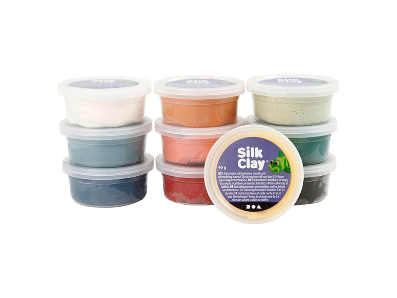 Creativ Company Silk Clay - Dusty Colours 10 x 40 g