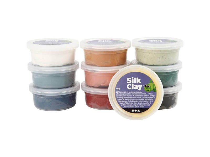 Creativ Company Silk Clay - Dusty Colours 10 x 40 g