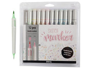 Creativ Company Sketch Double Markers Pastel Colours 12 pcs