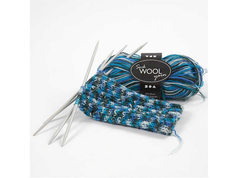 Creativ Company - Sock yarn Blue/Turquoise 200cm