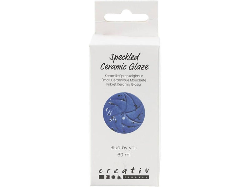 Creativ Company - Speckled Ceramic Glaze 999-1060 C Opaque Blue by You - 60ml