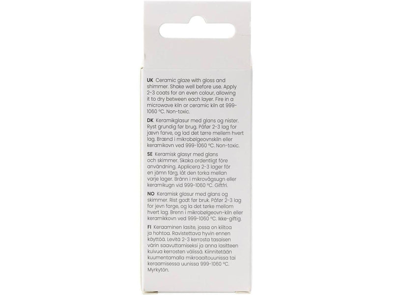 Creativ Company - Speckled Ceramic Glaze 999-1060 C Opaque Blue by You - 60ml
