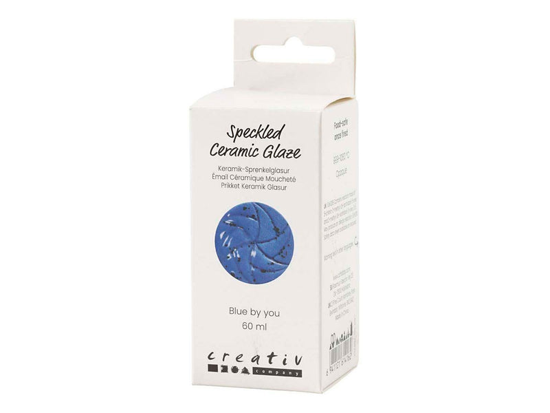 Creativ Company - Speckled Ceramic Glaze 999-1060 C Opaque Blue by You - 60ml