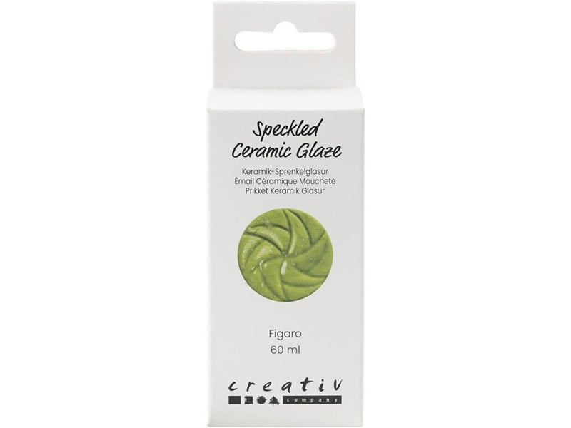 Creativ Company - Speckled Ceramic Glaze 999-1060 C Opaque Figaro - 60ml