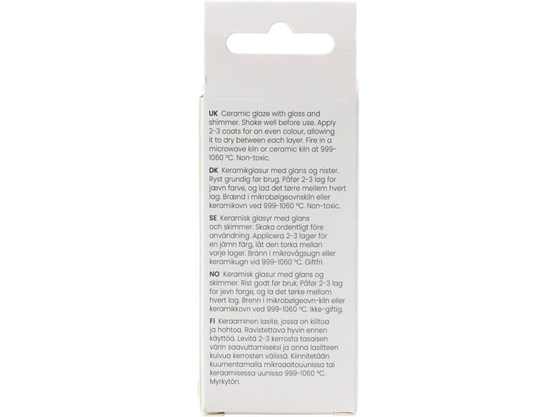 Creativ Company - Speckled Ceramic Glaze 999-1060 C Opaque Figaro - 60ml