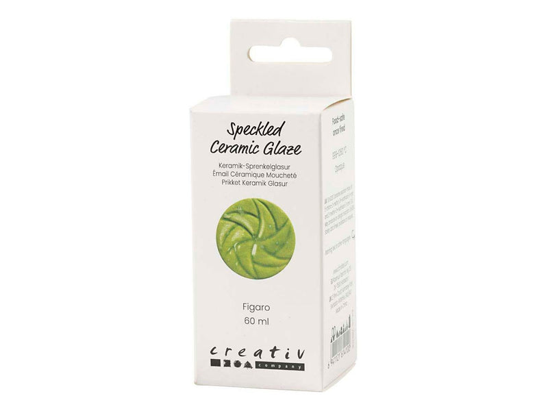 Creativ Company - Speckled Ceramic Glaze 999-1060 C Opaque Figaro - 60ml