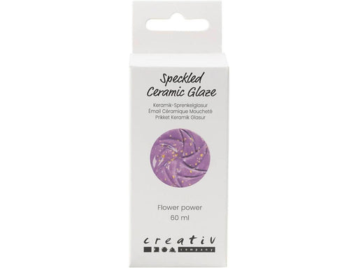 Creativ Company - Speckled Ceramic Glaze 999-1060 C Opaque Flower Power - 60ml