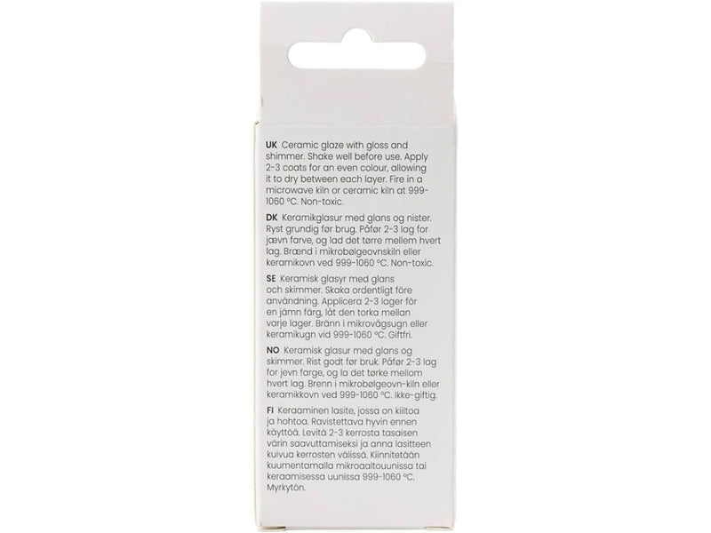 Creativ Company - Speckled Ceramic Glaze 999-1060 C Opaque Flower Power - 60ml