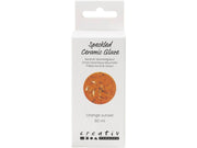 Creativ Company - Speckled Ceramic Glaze 999-1060 C Opaque Orange Sun - 60ml