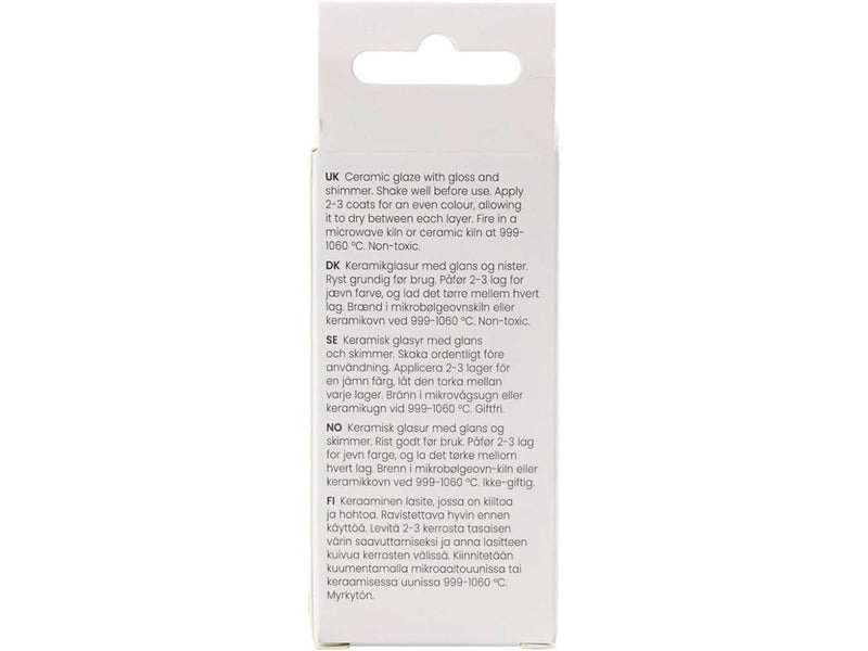 Creativ Company - Speckled Ceramic Glaze 999-1060 C Opaque Orange Sun - 60ml
