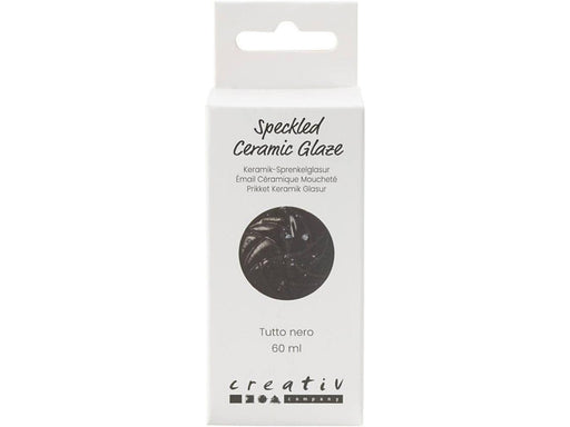Creativ Company - Speckled Ceramic Glaze 999-1060 C Opaque Tutto Nero - 60ml