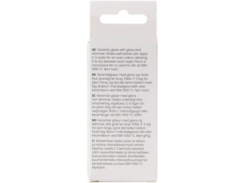 Creativ Company - Speckled Ceramic Glaze 999-1060 C Opaque Tutto Nero - 60ml