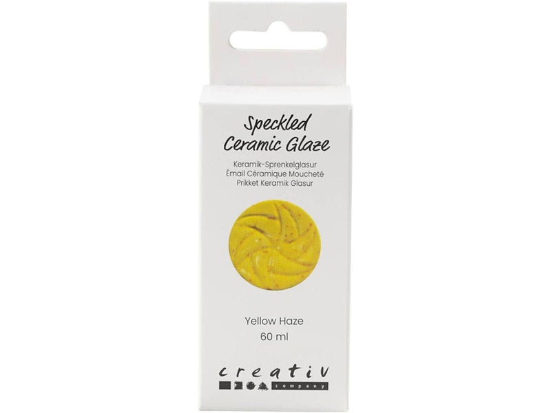 Creativ Company - Speckled Ceramic Glaze 999-1060 C Opaque Yellow Haze - 60ml