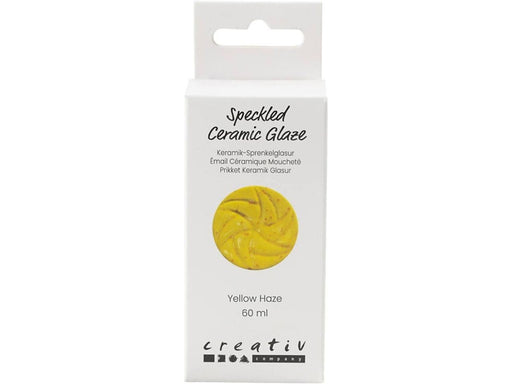 Creativ Company - Speckled Ceramic Glaze 999-1060 C Opaque Yellow Haze - 60ml