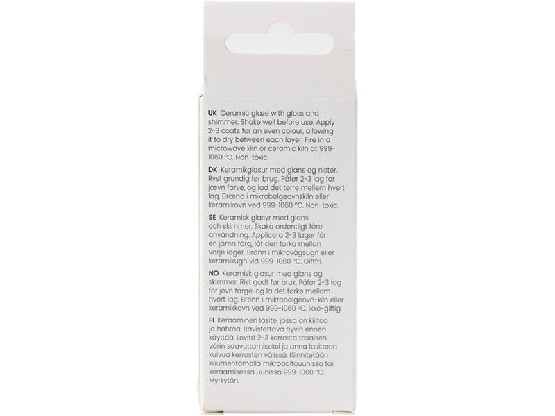 Creativ Company - Speckled Ceramic Glaze 999-1060 C Opaque Yellow Haze - 60ml