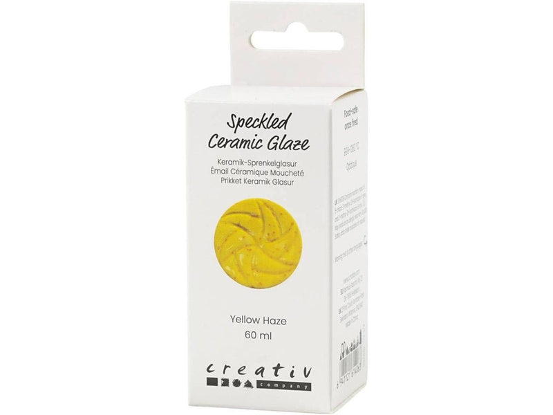 Creativ Company - Speckled Ceramic Glaze 999-1060 C Opaque Yellow Haze - 60ml
