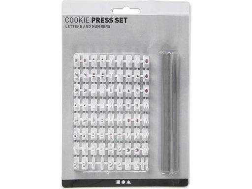 Creativ Company Stamp Set Rubber Letters and Numbers White