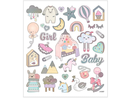 Creativ Company Stickers Baby Girl 1 Sheet