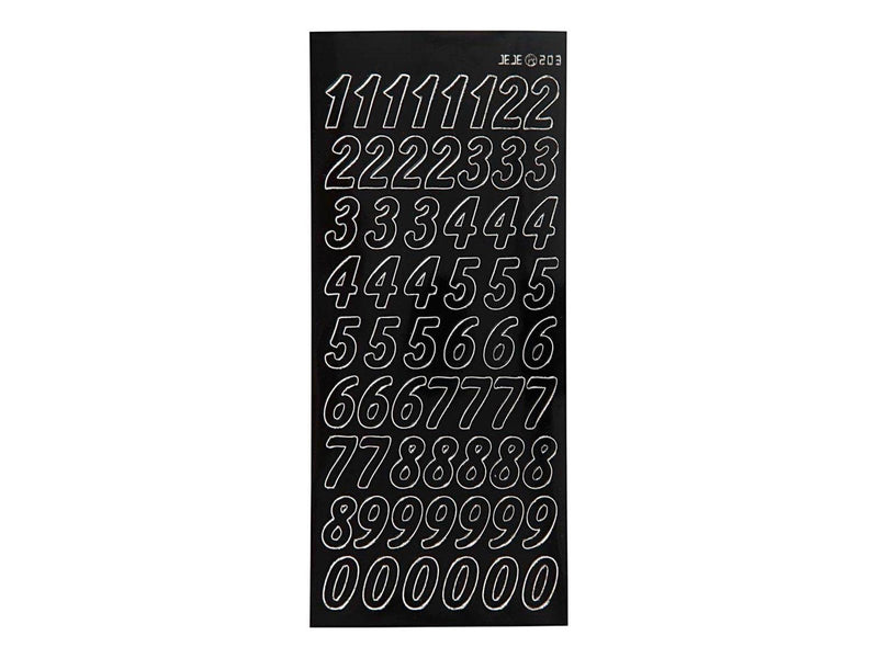 Creativ Company Stickers Large Numbers Black 1 Sheet