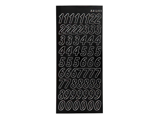 Creativ Company Stickers Large Numbers Black 1 Sheet