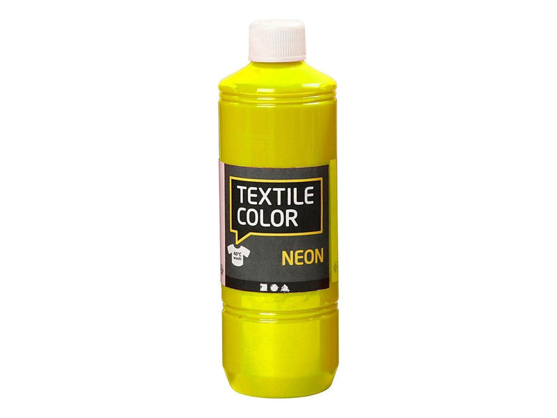 Creativ Company Textile Color Semi-opaque Textile Paint - Neon Yellow 500ml
