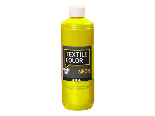 Creativ Company Textile Color Semi-opaque Textile Paint - Neon Yellow 500ml