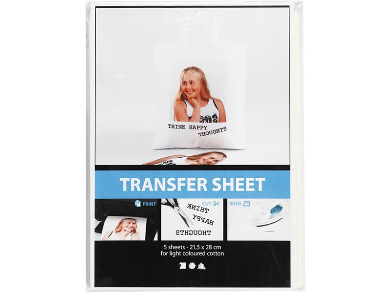 Creativ Company - Transfer Sheets Transparent 5 Sheets