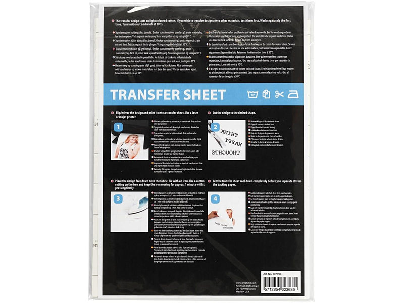 Creativ Company - Transfer Sheets Transparent 5 Sheets