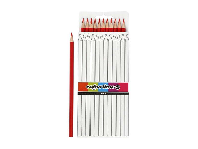 Creativ Company Triangular Colored Pencils - Red 12 pcs.