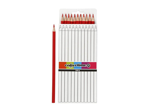 Creativ Company Triangular Colored Pencils - Red 12 pcs.