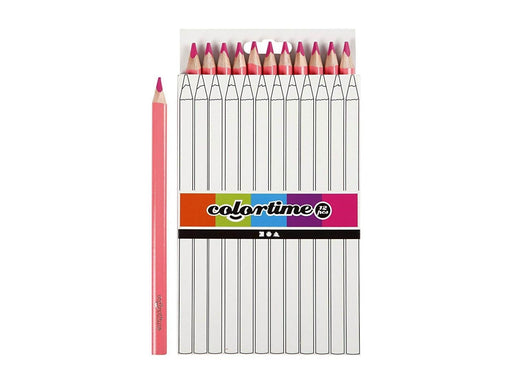 Creativ Company Triangular Jumbo colored pencils - Pink 12pcs.