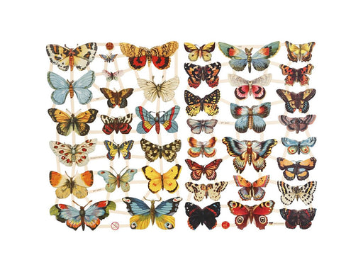 Creativ Company Vintage Pictures Butterflies 2 Sheets