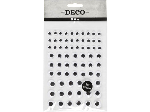 Creativ Company Wiggle Eyes White Self-adhesive 69pcs.