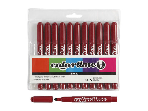 Creativ Company Wine red Jumbo markers 12st.