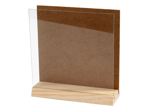 Creativ Company Wooden 3D Plate with Glass 15x15cm