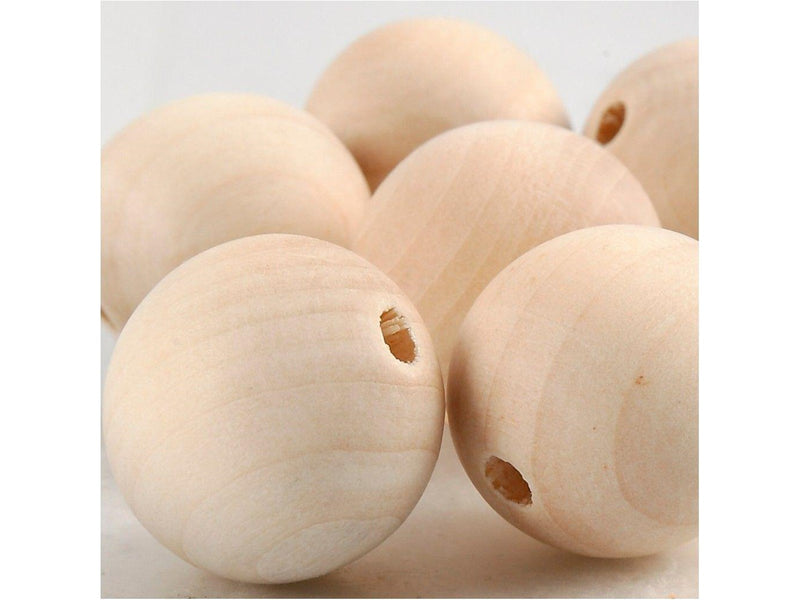 Creativ Company Wooden Beads Ø 25mm 8pcs.
