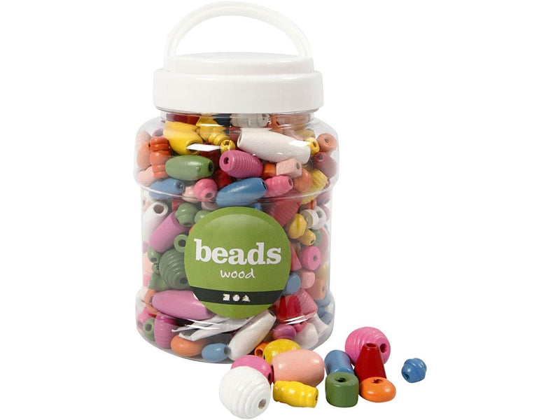 Creativ Company Wooden Beads Color 175gr.