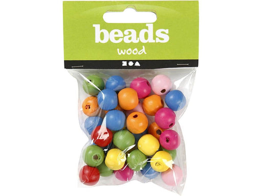 Creativ Company Wooden Beads Mix 12mm 22gr